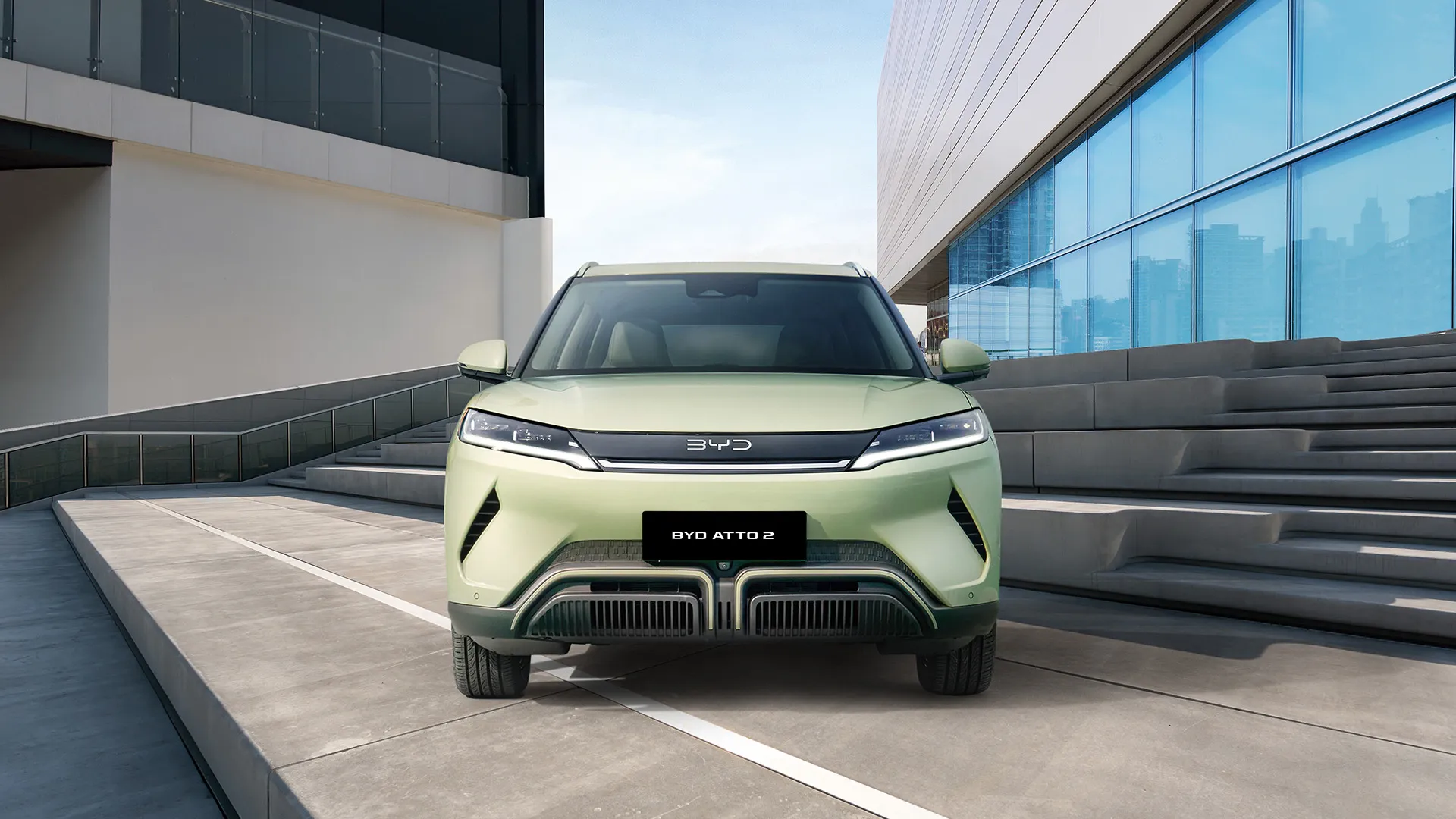 BYD Atto 2 chi tiết đèn pha LED