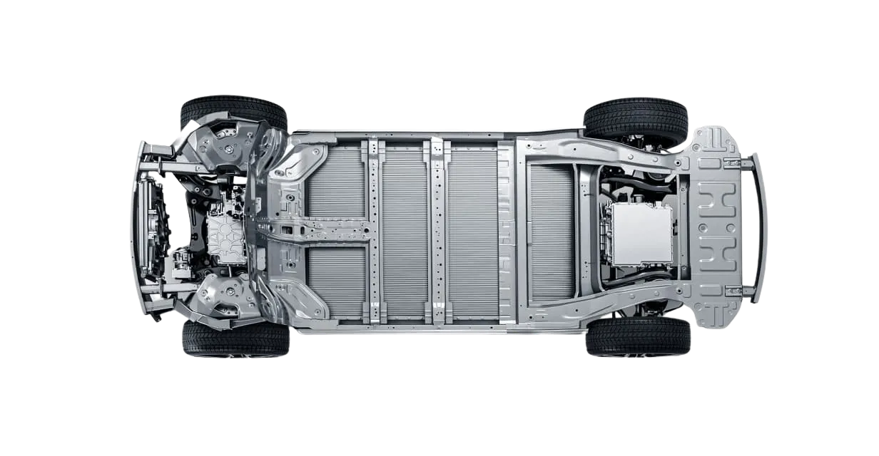 BYD Atto 2 e-Platform 3.0 steel chassis